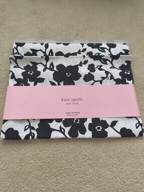 Kate Spade Black And White Table Runner